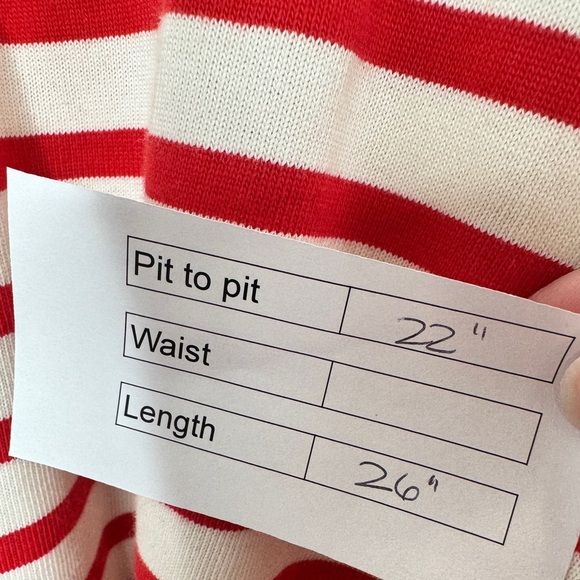 💎 Zara Striped Long Sleeve Cold Shoulder Top - Picture 10 of 11